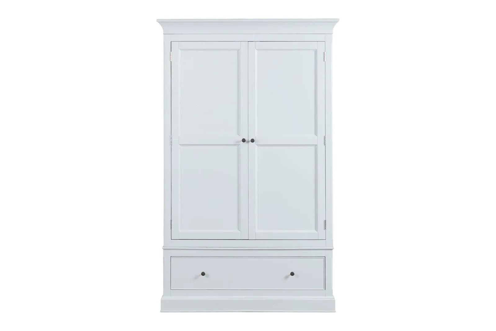 Verona Antique White Double Wardrobe