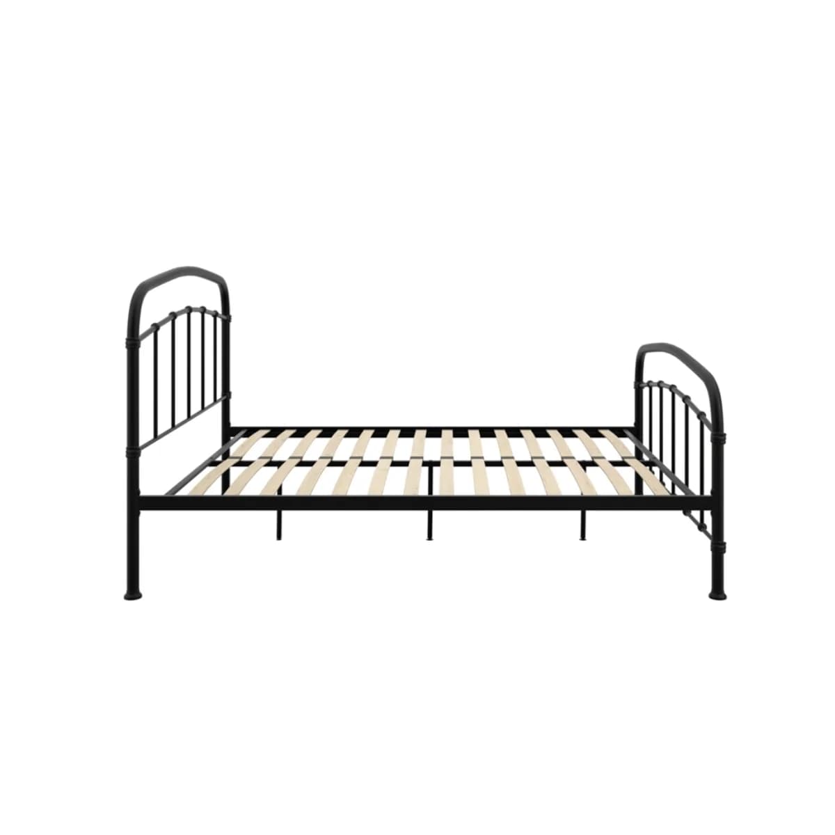 4'6 Halston Black Double Bed