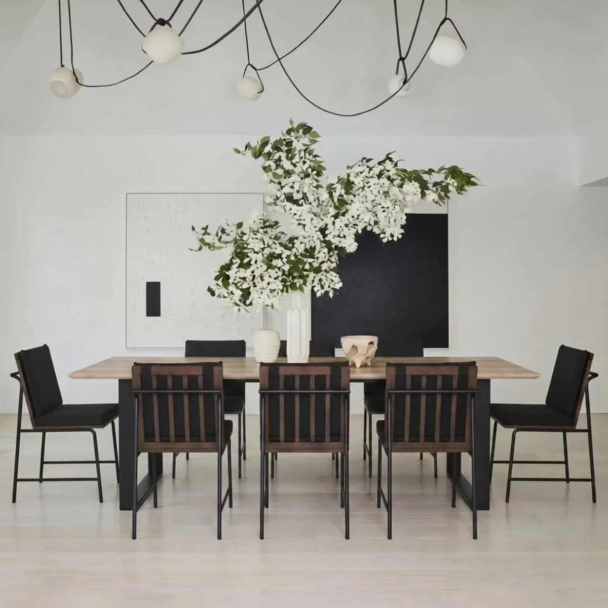 Antibes Russet / Black Dining Table