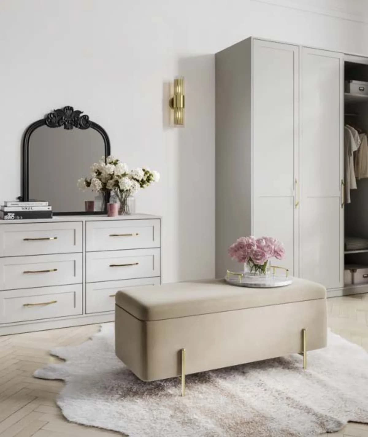 Austen White 1 Door Wardrobe