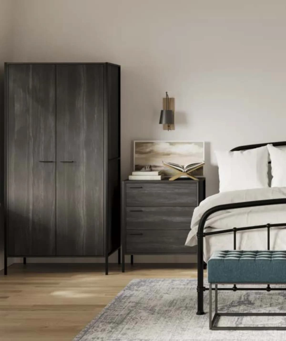 Austen White 2 Door Wardrobe