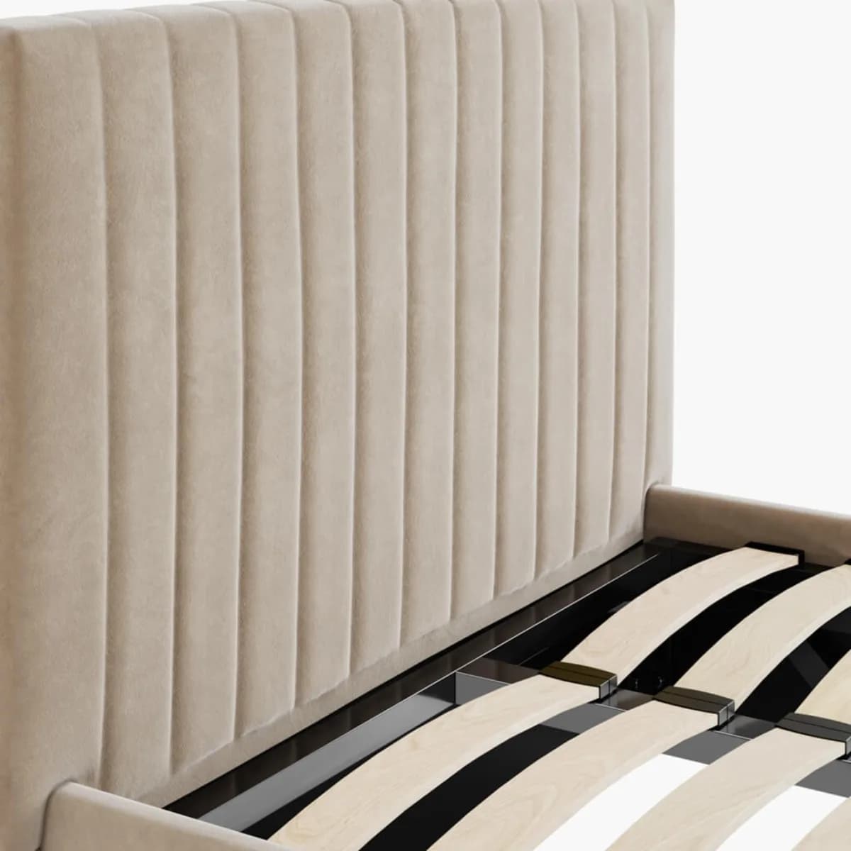 Berlin Beige Ottoman Single Bed