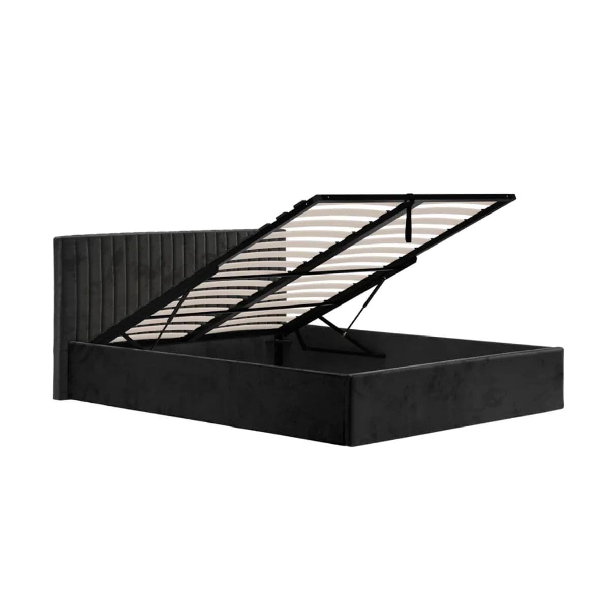 Berlin Black Ottoman Double Bed