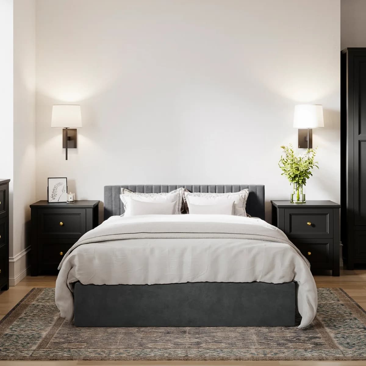 Berlin Double Bed Silver