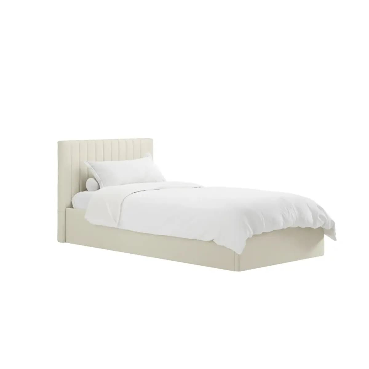 Berlin Milk Ottoman Single Bed