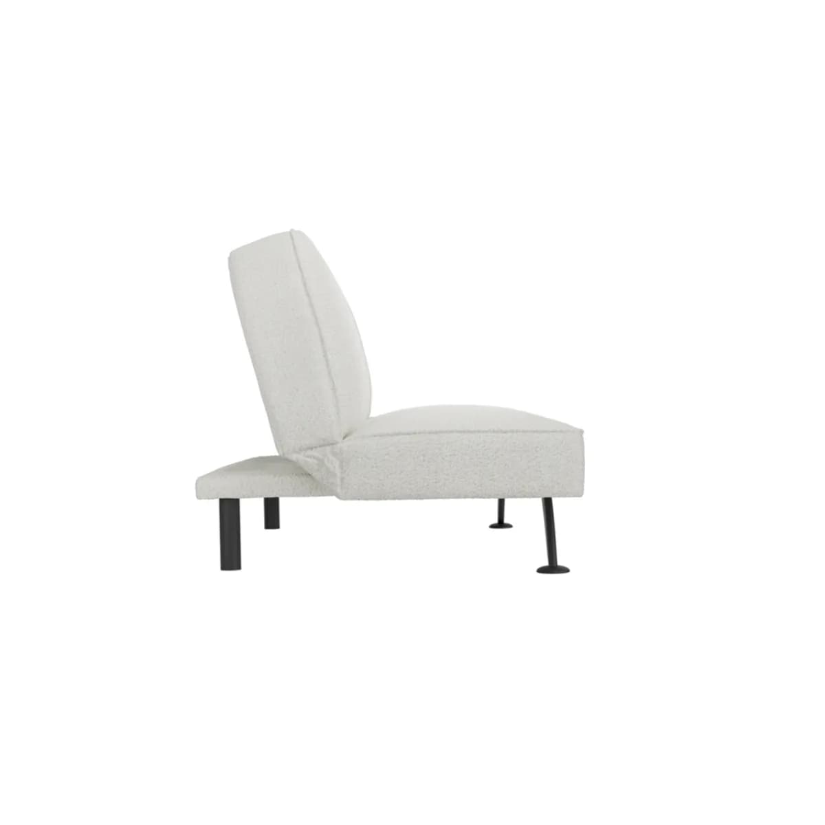 Burlington Sofa Bed Ivory Boucle / Matte Black
