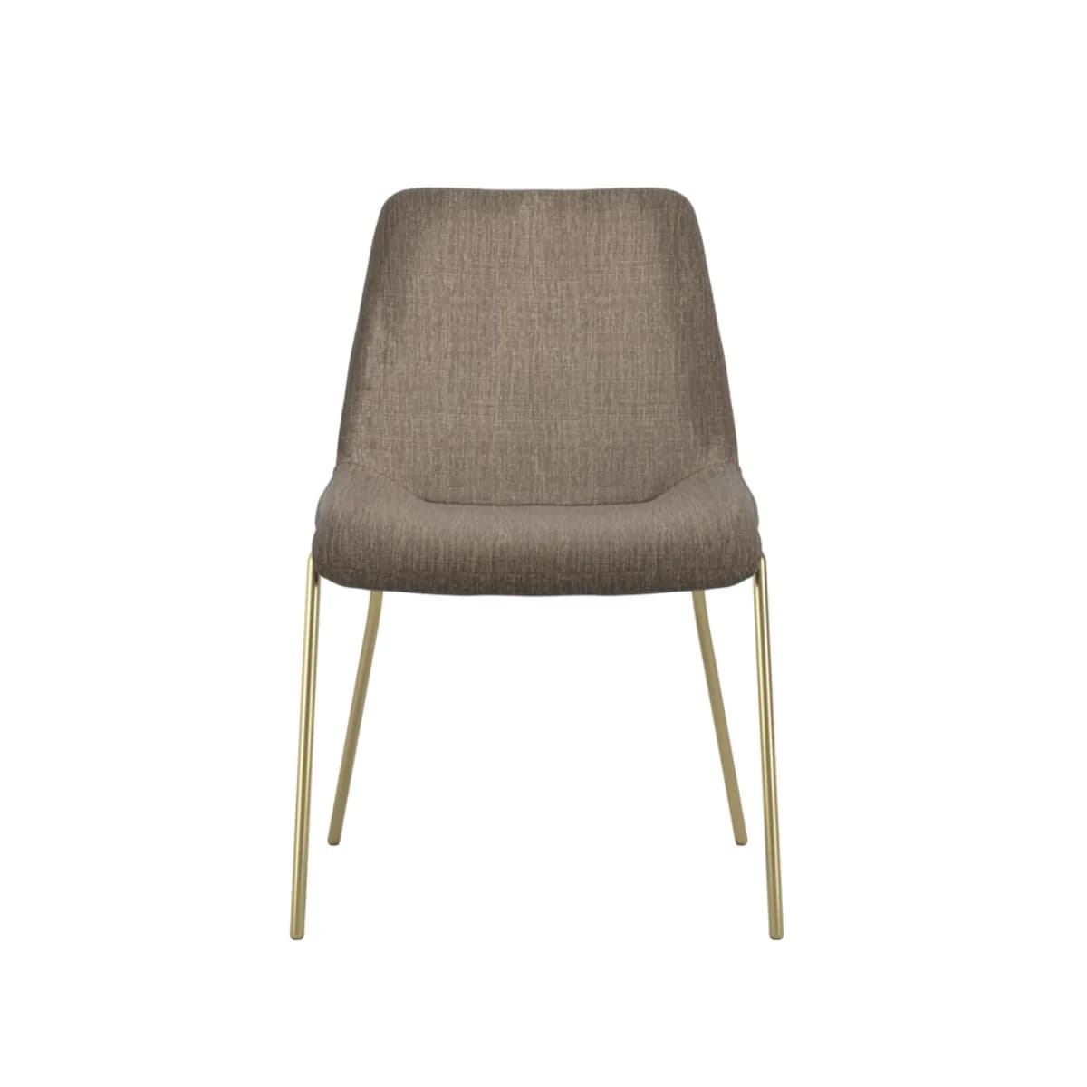 Carlo Taupe / Gold Dining Chair
