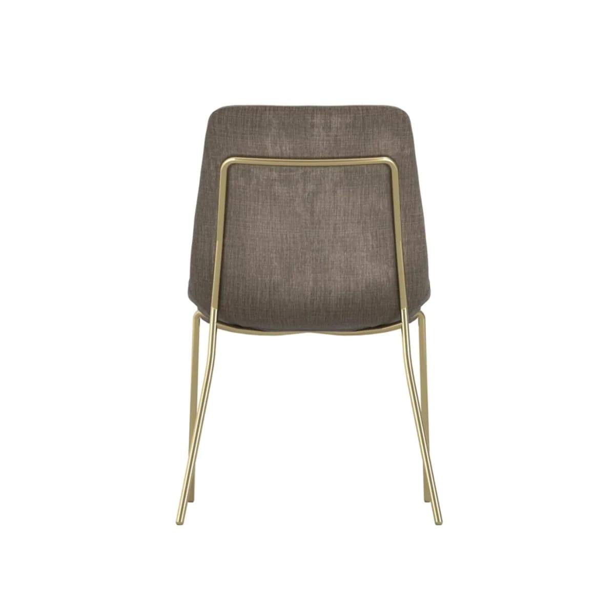 Carlo Taupe / Gold Dining Chair