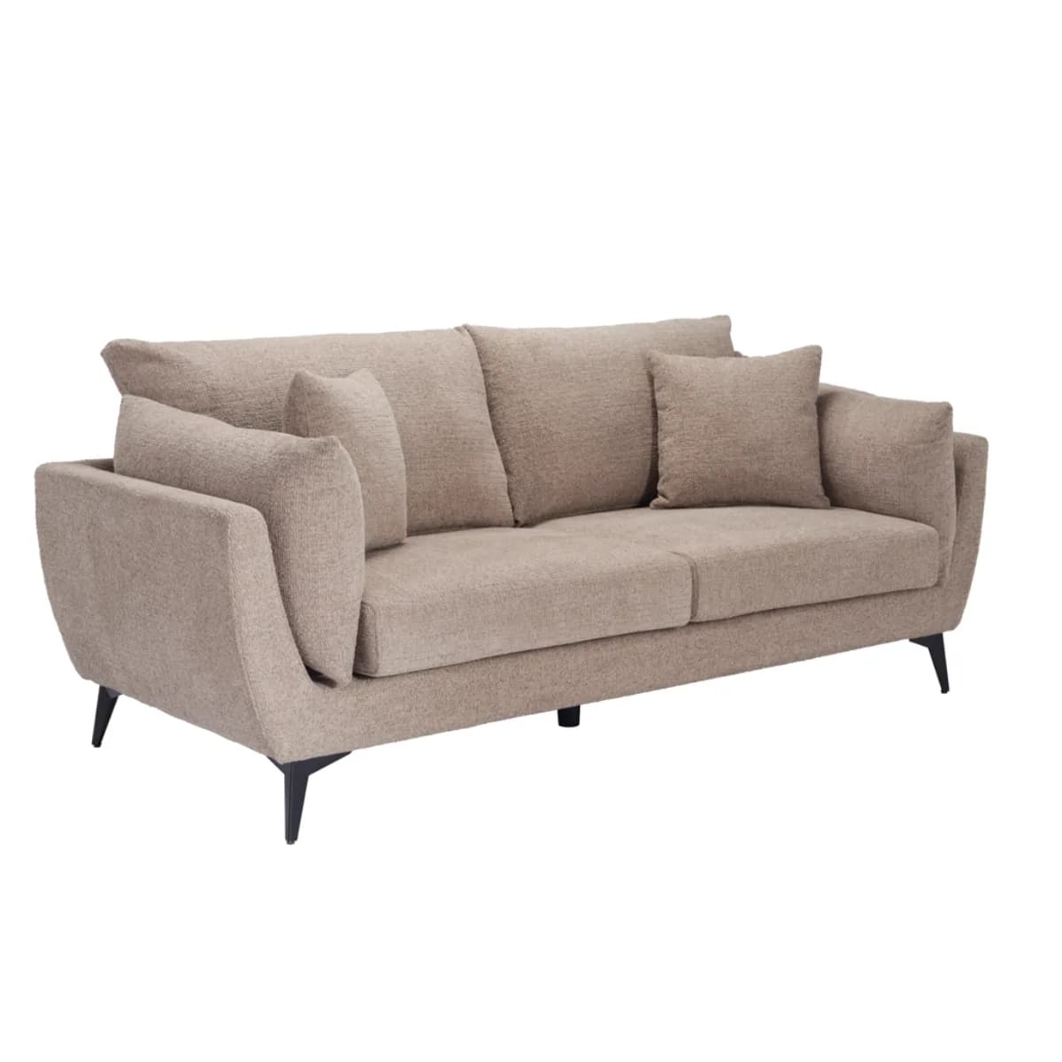 Carter Taupe 3 Seater Sofa