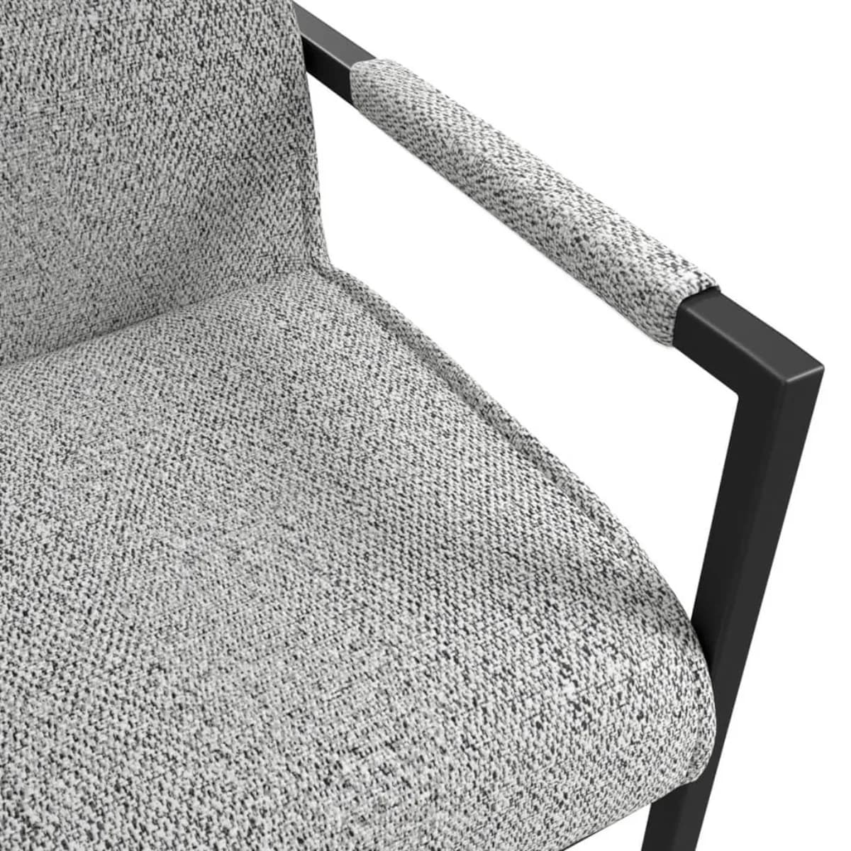 Cleaver Smoked Pearl / Black / Arms Dining Chair