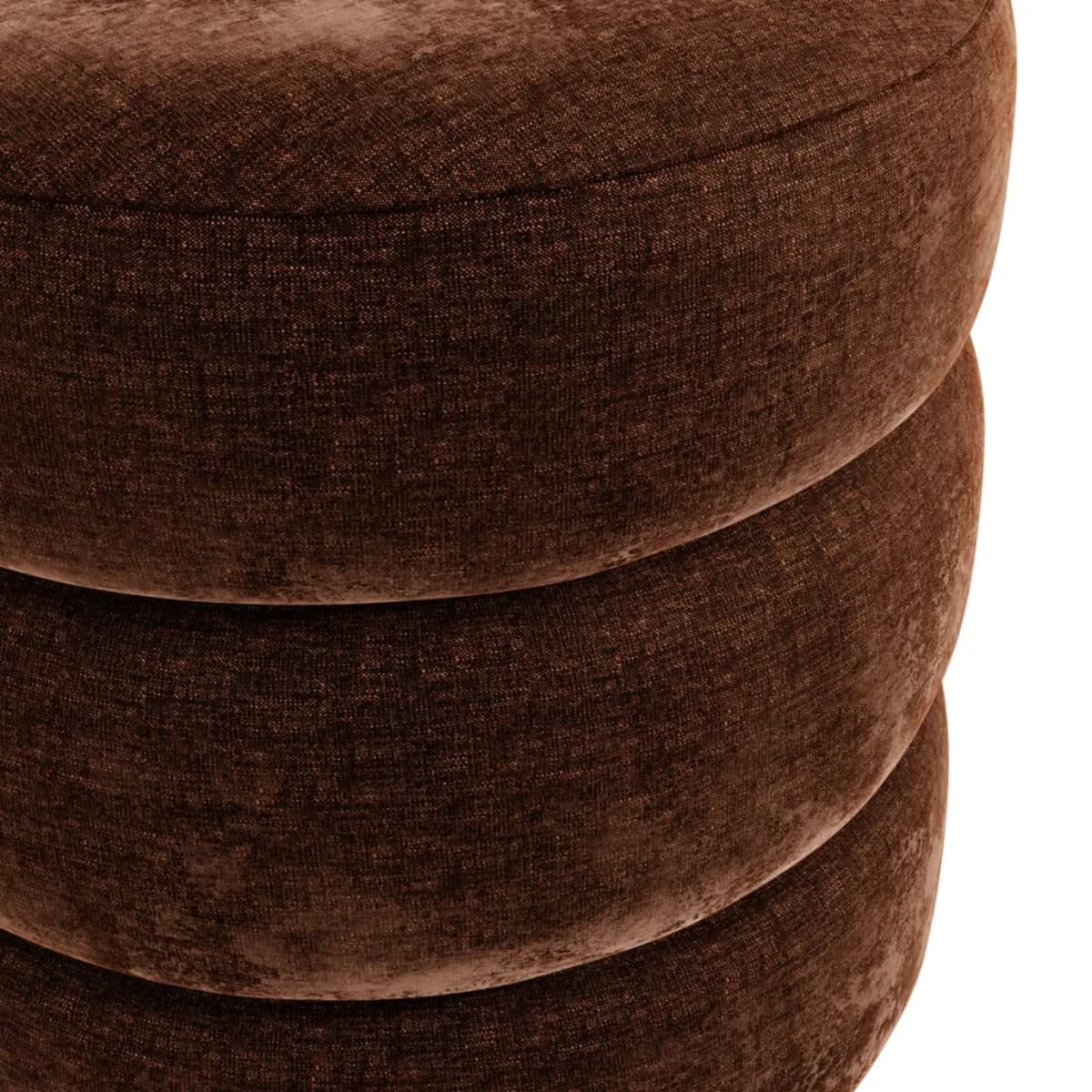 Emi Brandy / Black Pouffe