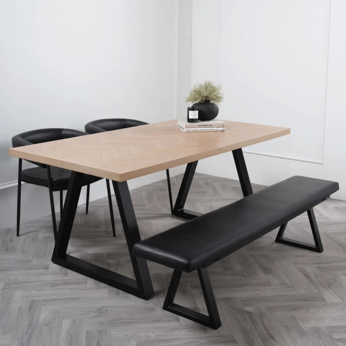 Hyde Natural / Black Dining Table