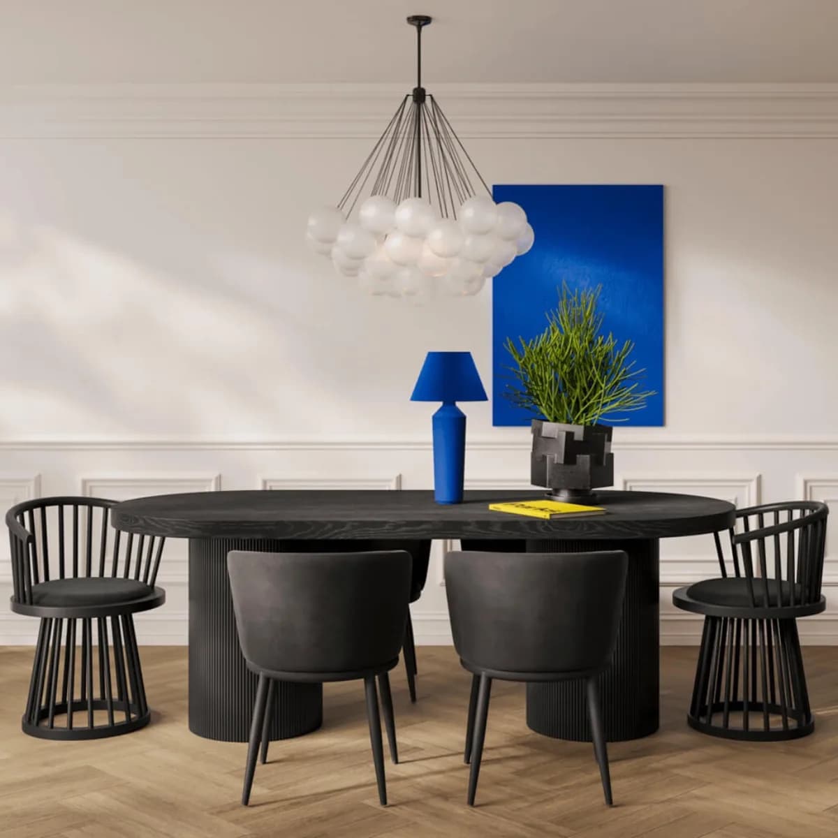 Lina Black / Black Dining Chair