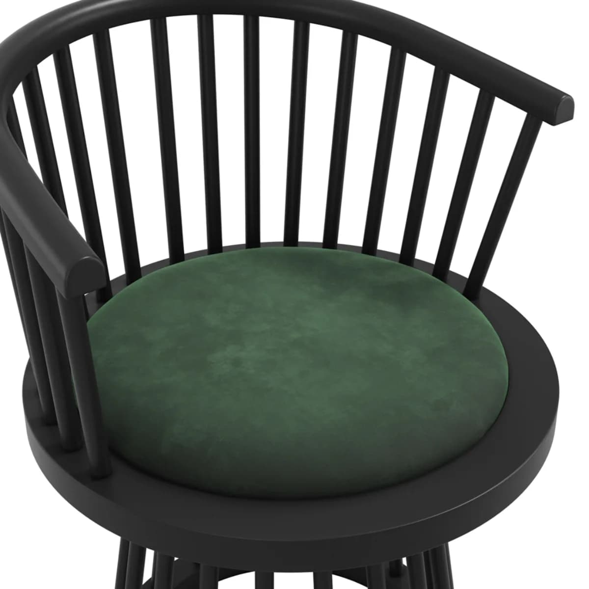 Lina Forest Green / Black Dining Chair