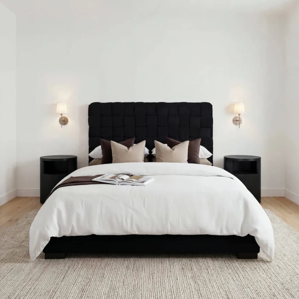 Pasadena Black Double Bed