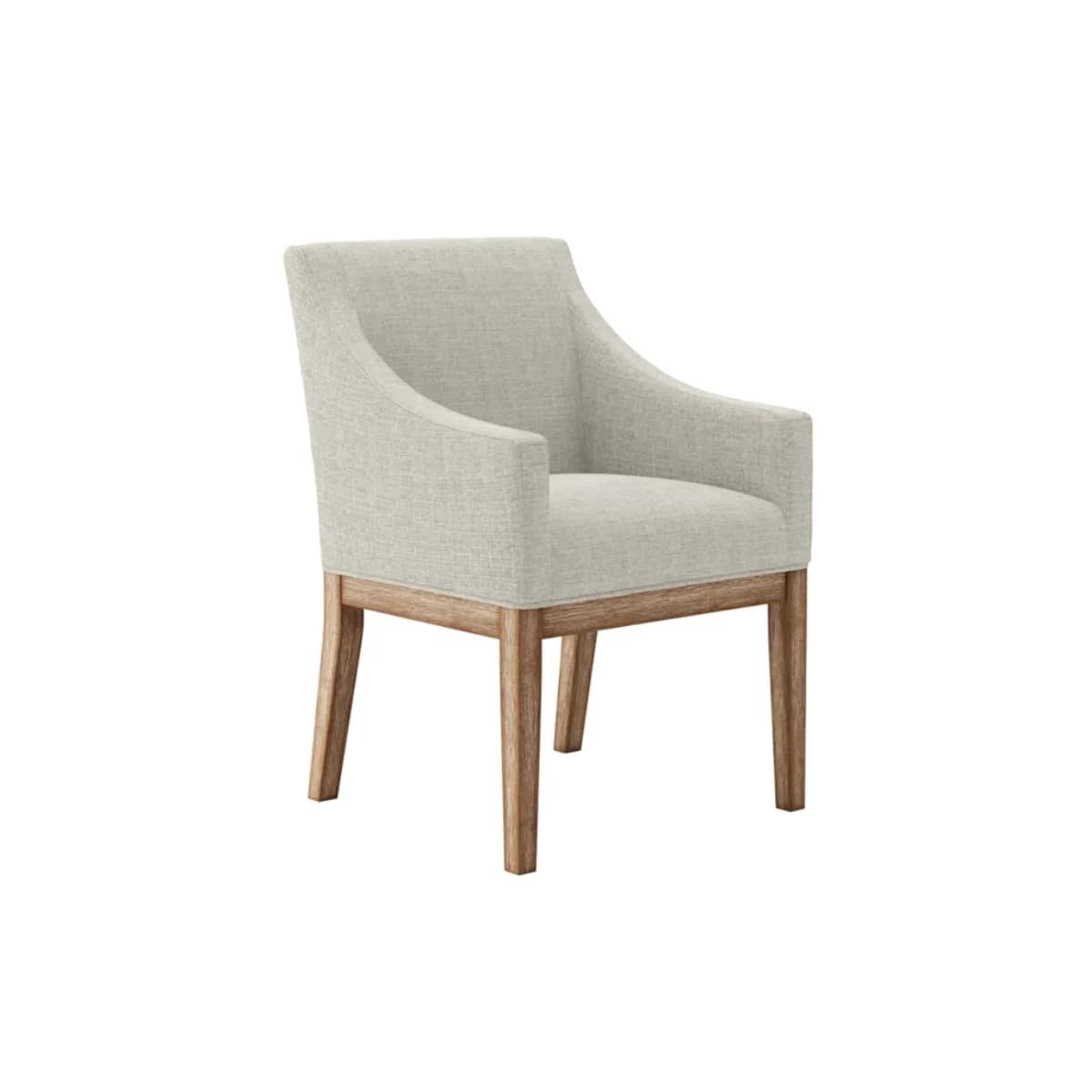 Piper Bisque / Brushed Wood Dining Chair