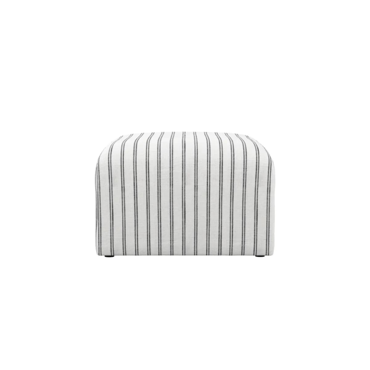Ryder Chalk Stripe Pouffe