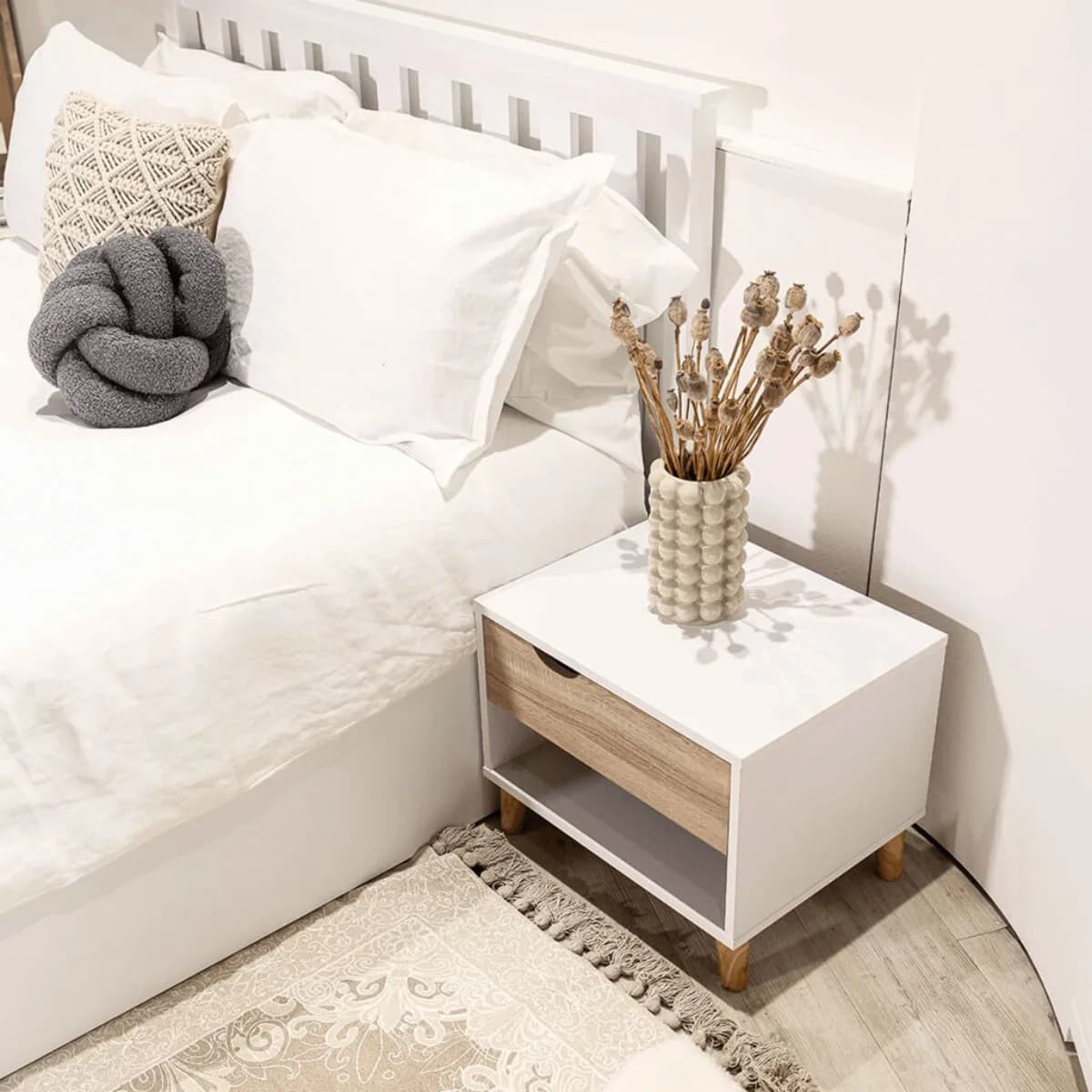 Stockholm 1 Dr Bedside Cabinet