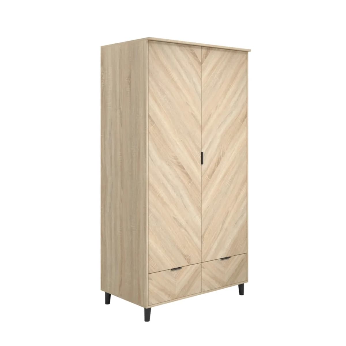 Stockholm Chevron 2 Door Wardrobe