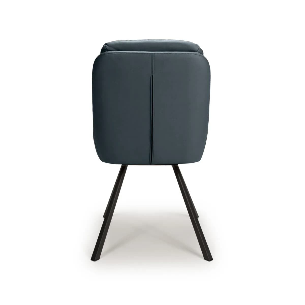 Arnhem Leather Effect Midnight Blue Dining Chair