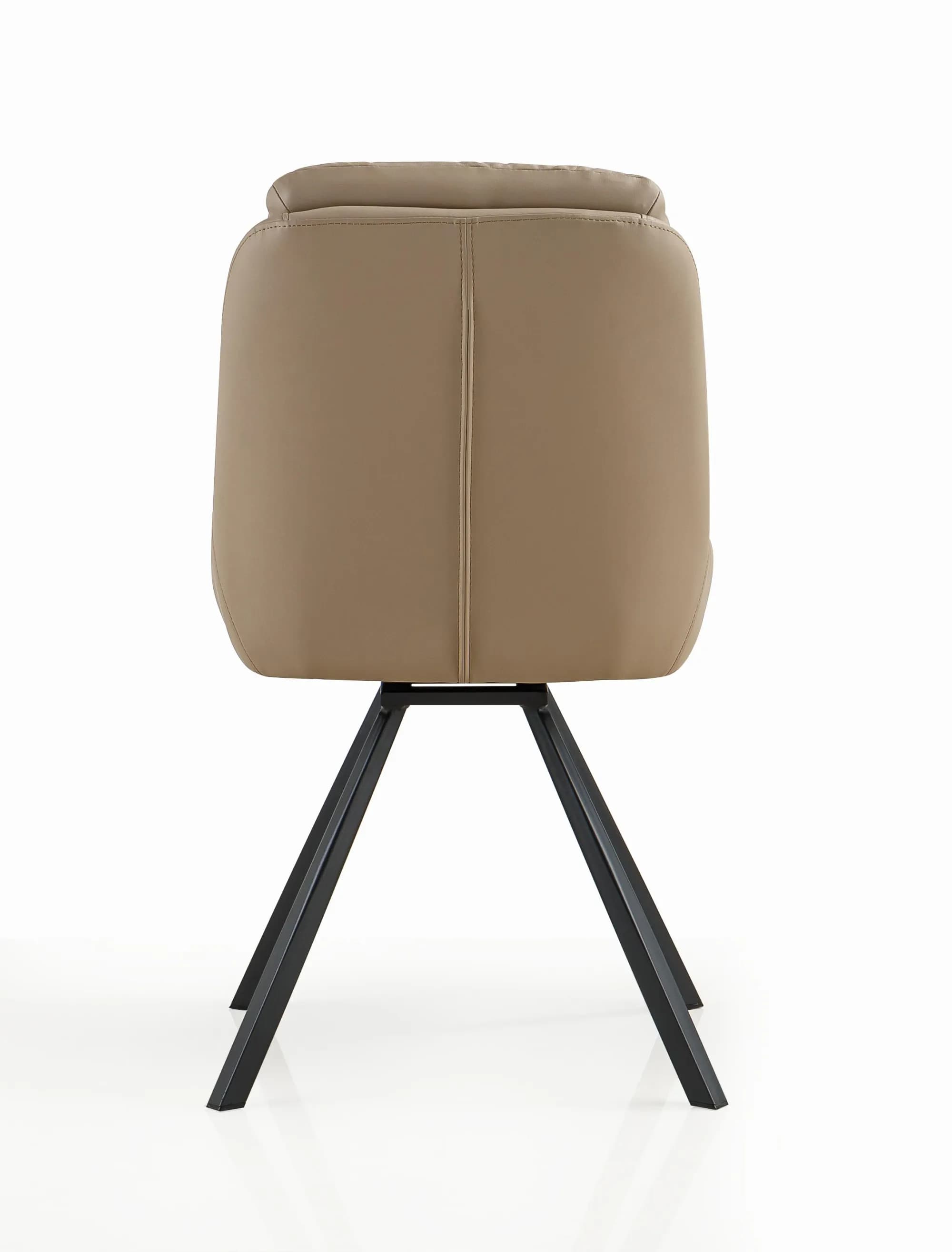 Arnhem Leather Effect Mink Dining Chair