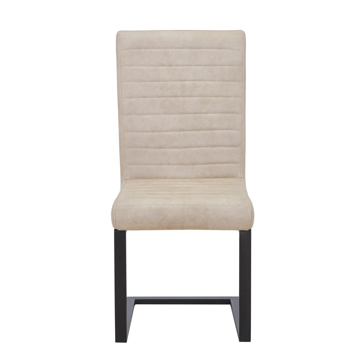Belvoir Leather Effect Beige Dining Chair