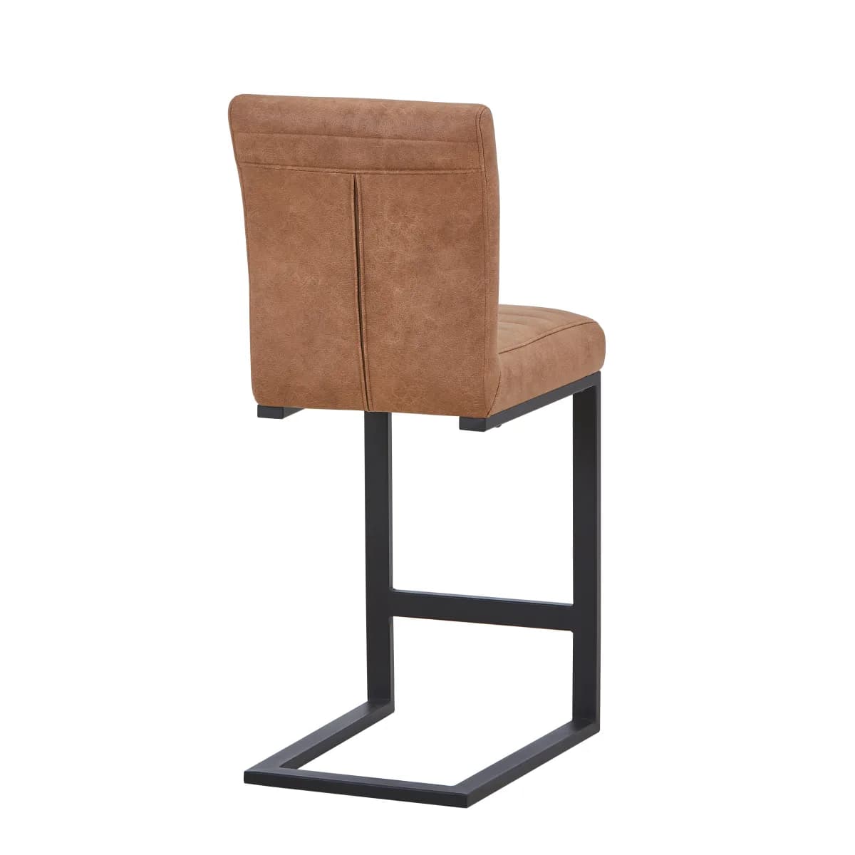 Belvoir Leather Effect Tan Bar Stool