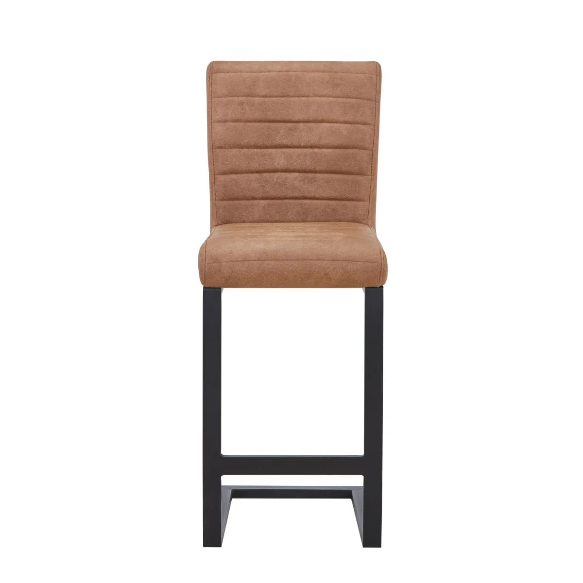 Belvoir Leather Effect Tan Bar Stool