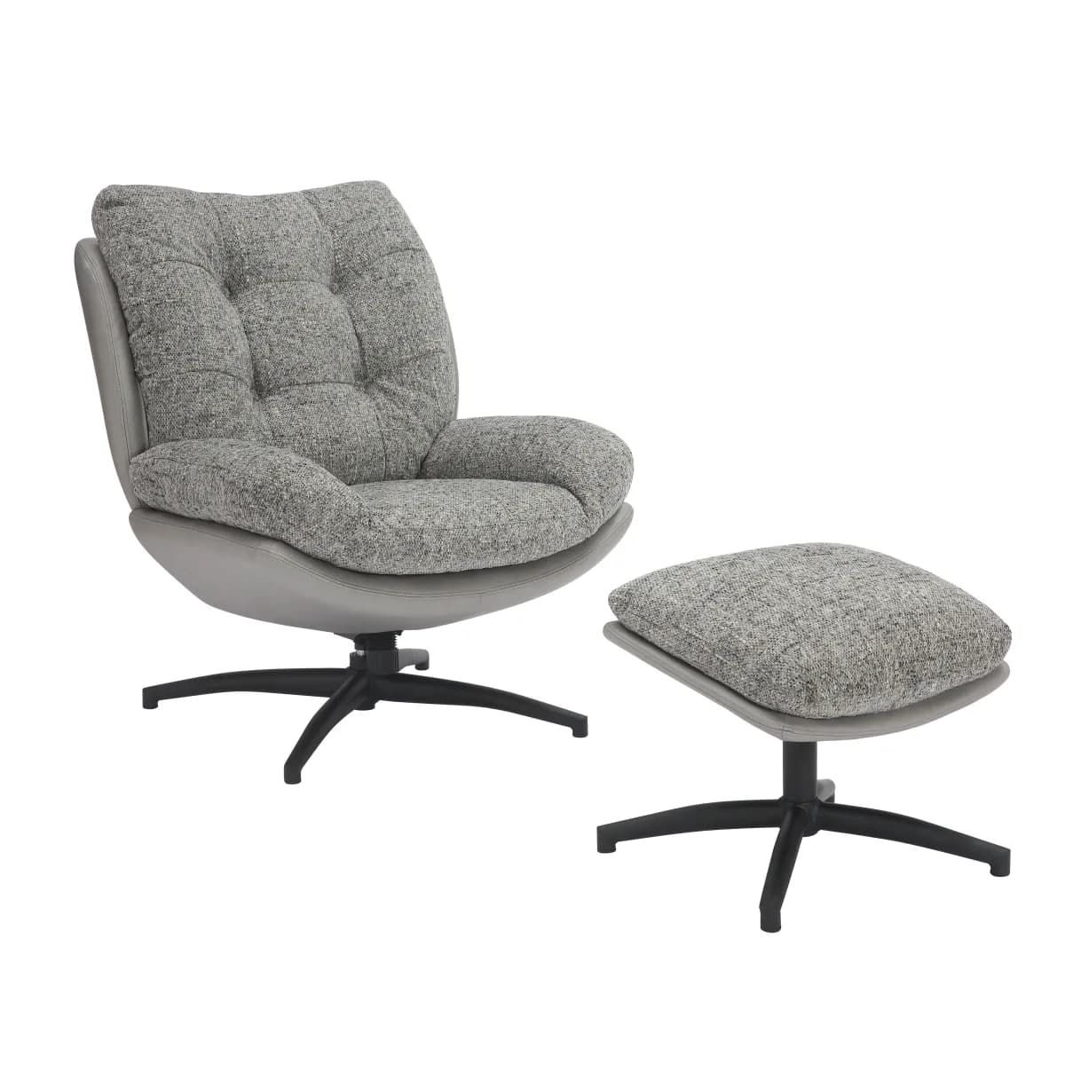Calm Grey Lounge Chair