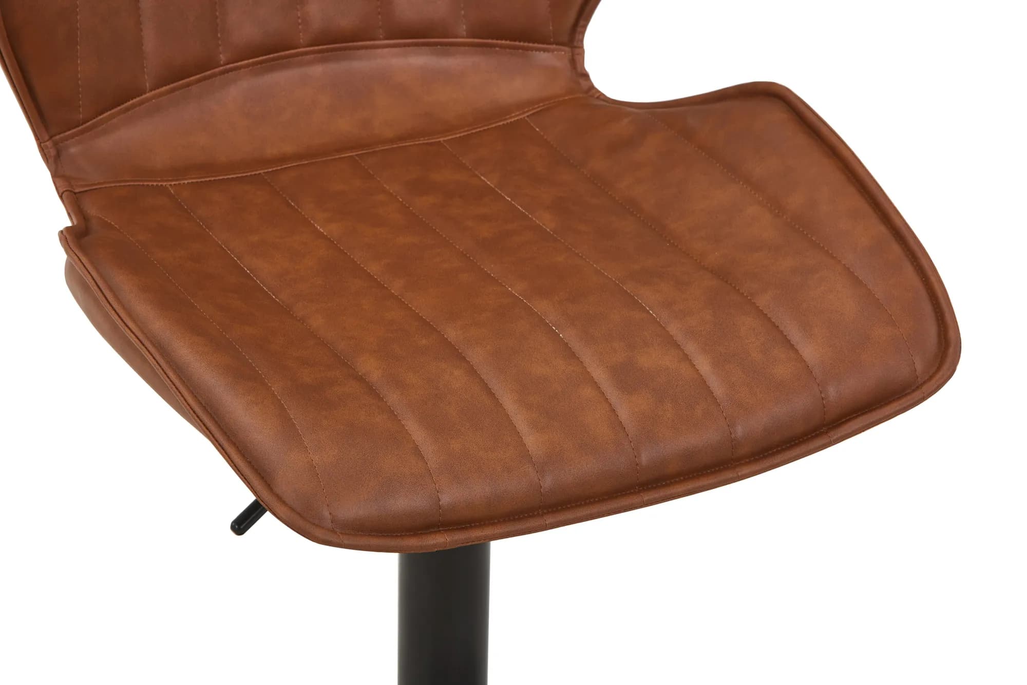 Classic Leather Effect Tuscan Tan Bar Stool