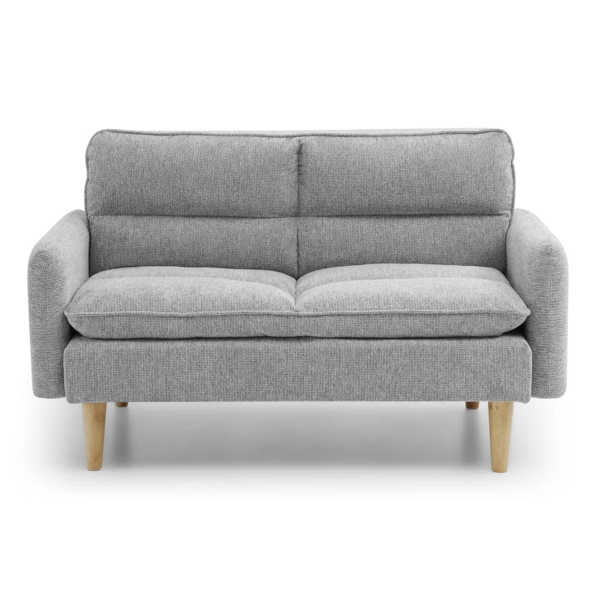 Cosy Rest Chenille Effect Light Grey 2 Seater Sofa