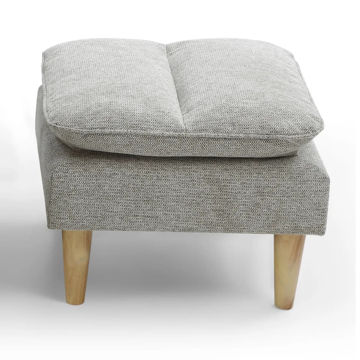 Cosy Rest Chenille Effect Light Grey Footstool