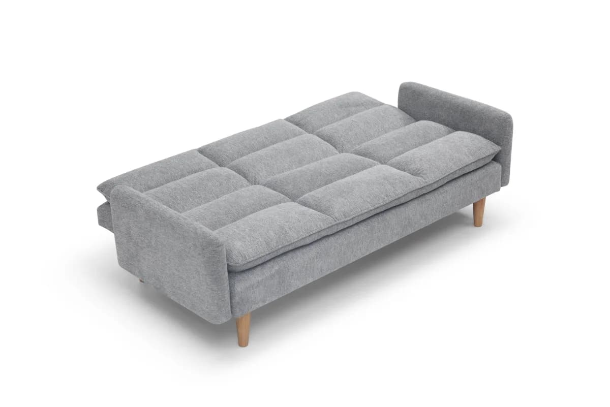 Cosy Rest Chenille Effect Light Grey Sofa Bed