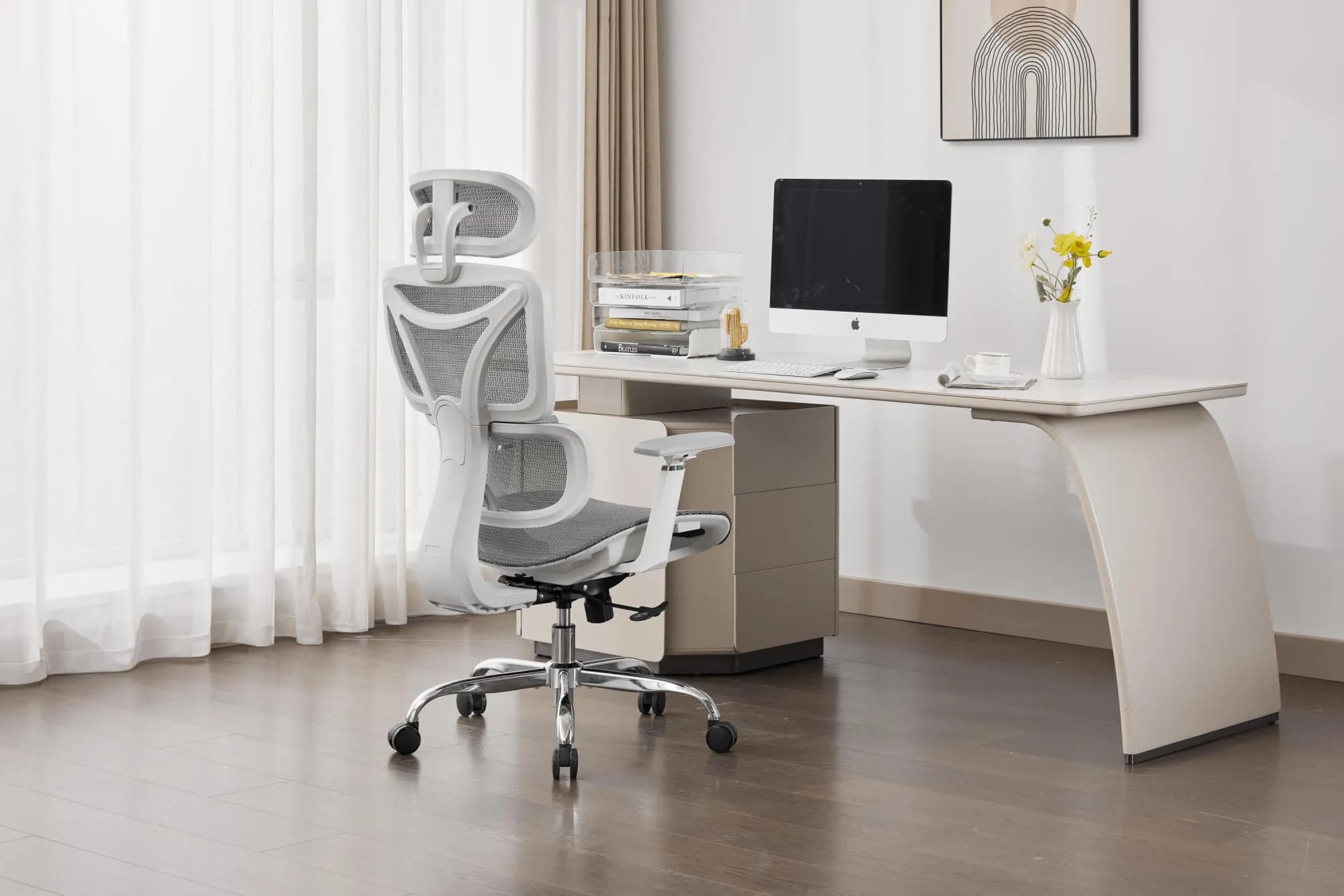 Elite Mesh Grey/White Office Chair