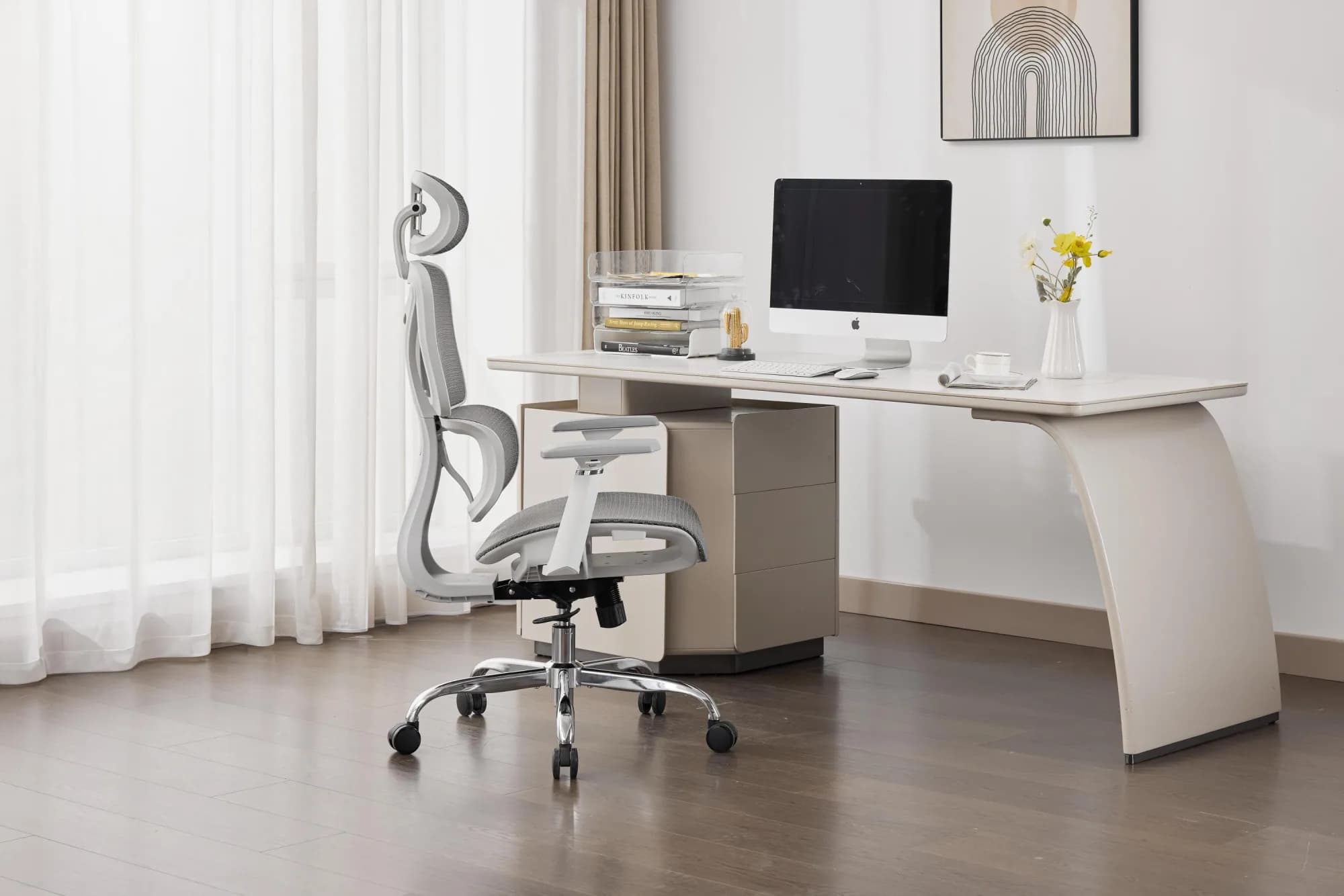 Elite Mesh Grey/White Office Chair