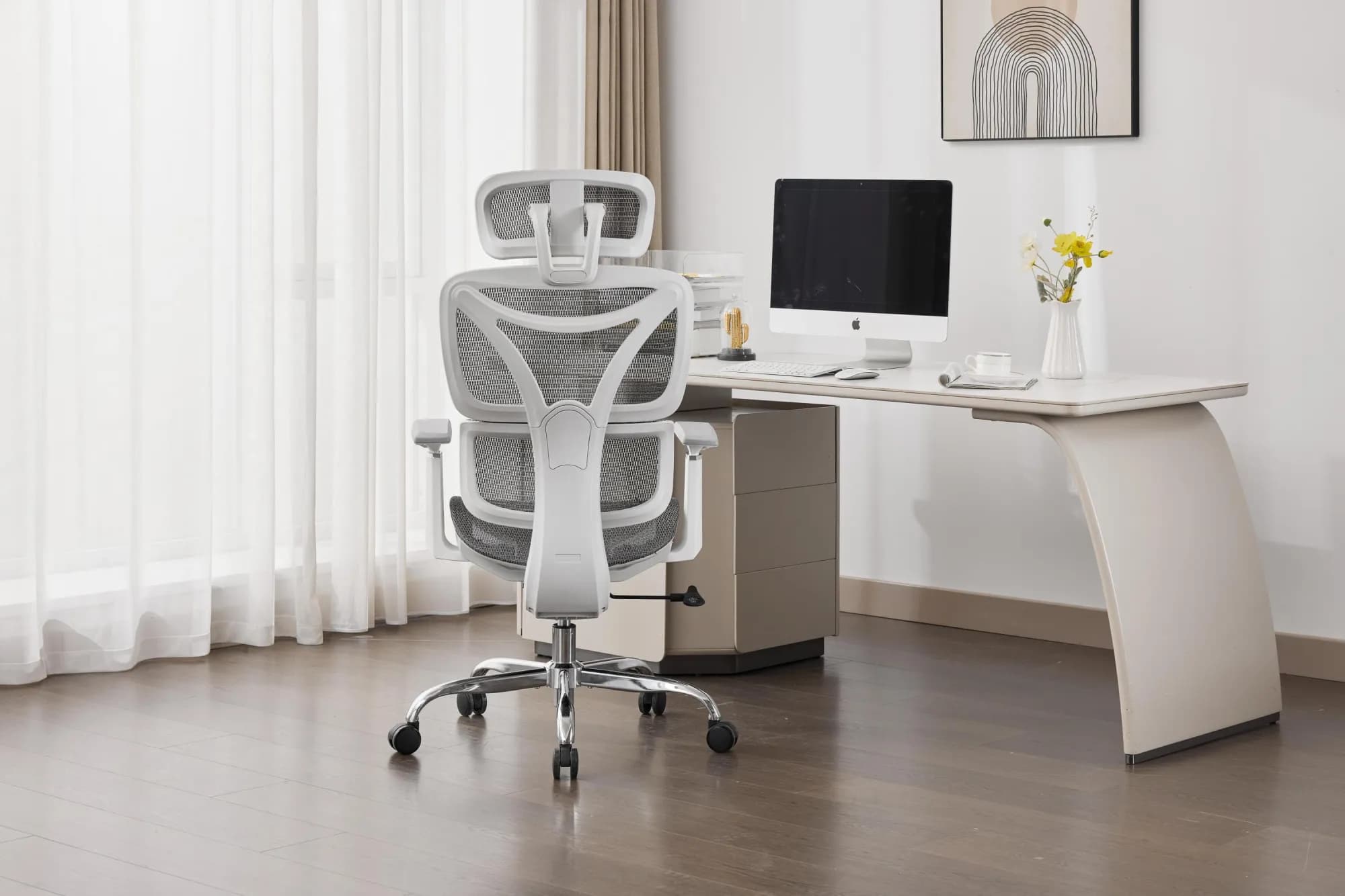 Elite Mesh Grey/White Office Chair