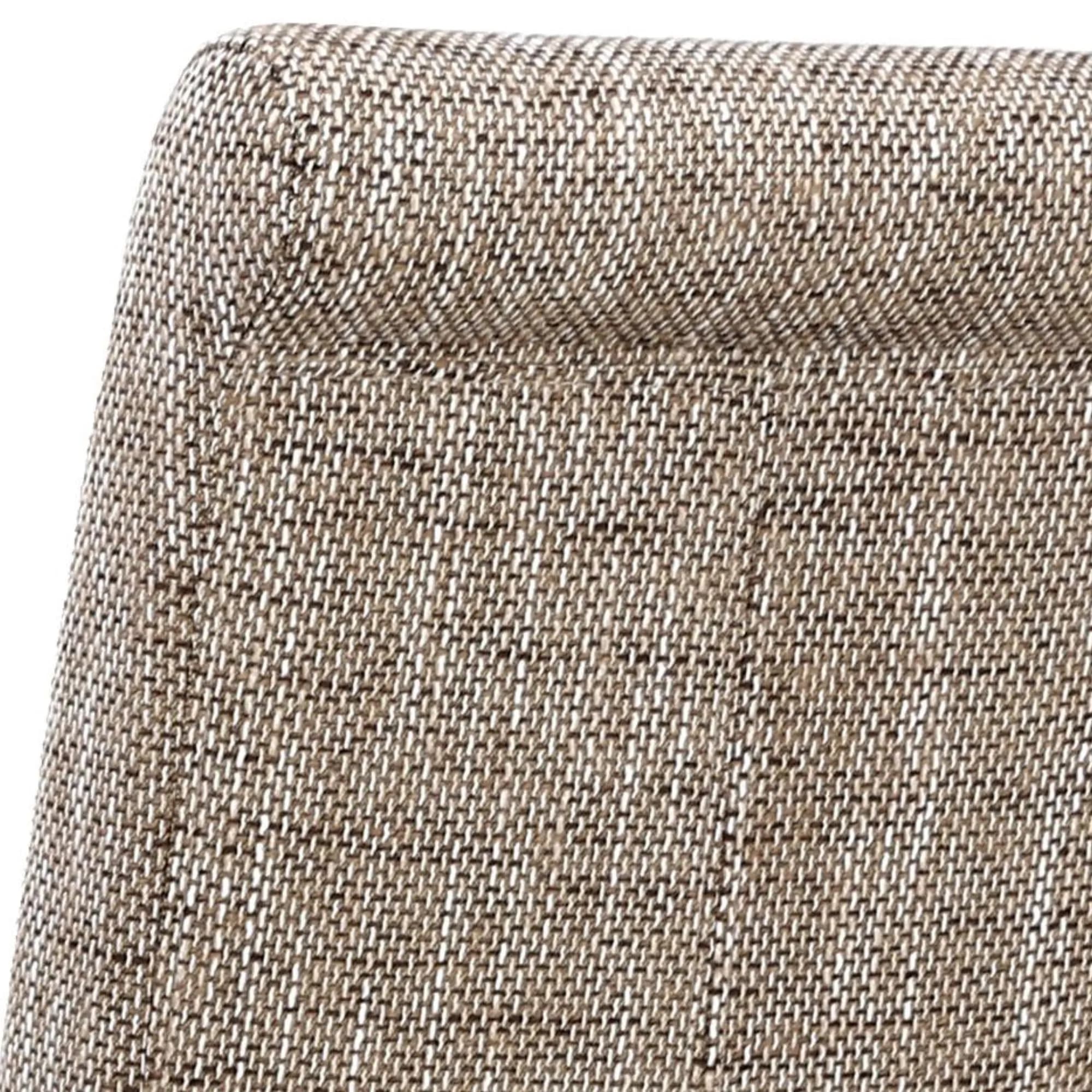 Karta Scroll Back Tweed Oatmeal Dining Chair