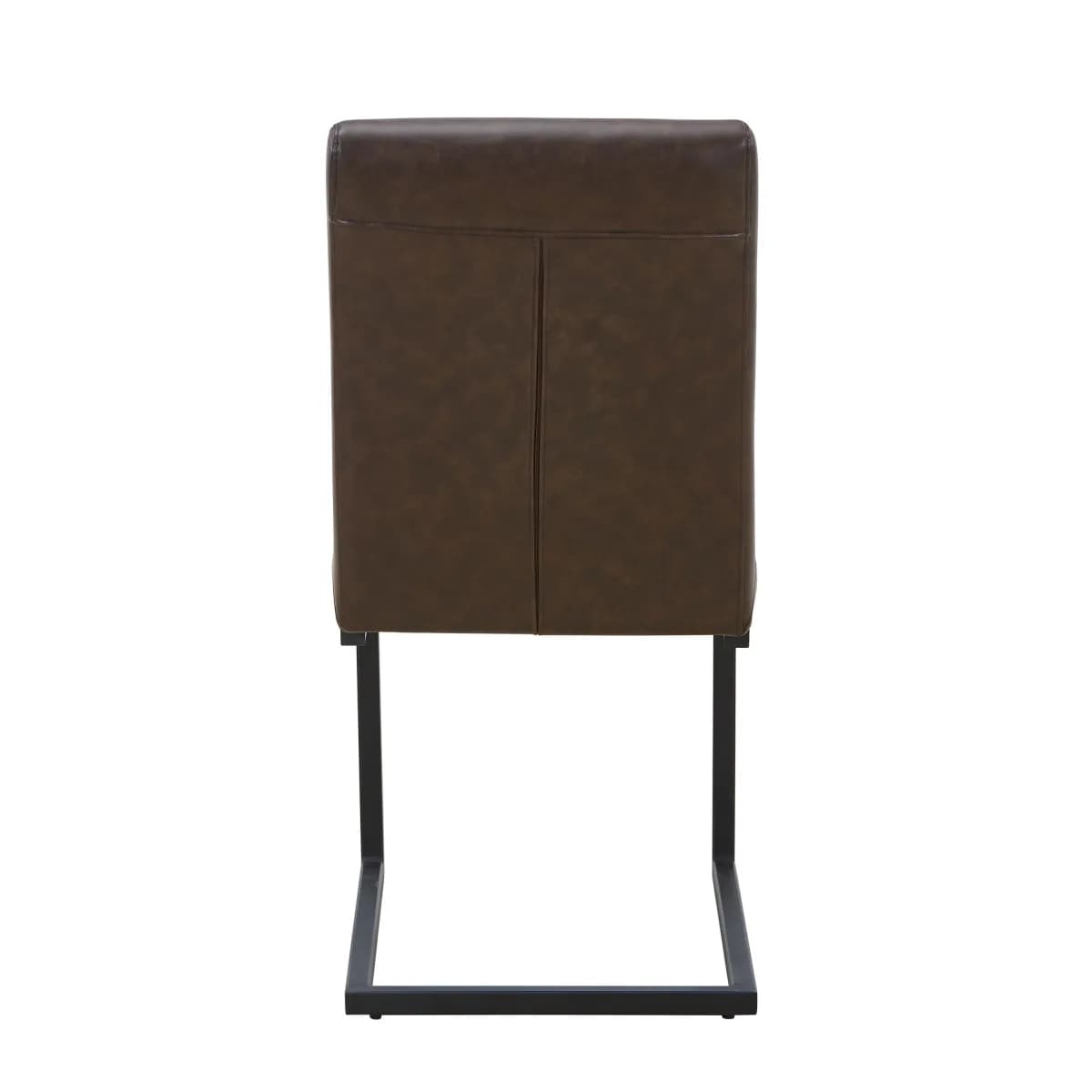 Ludlow Leather Effect Brown Dining Chair