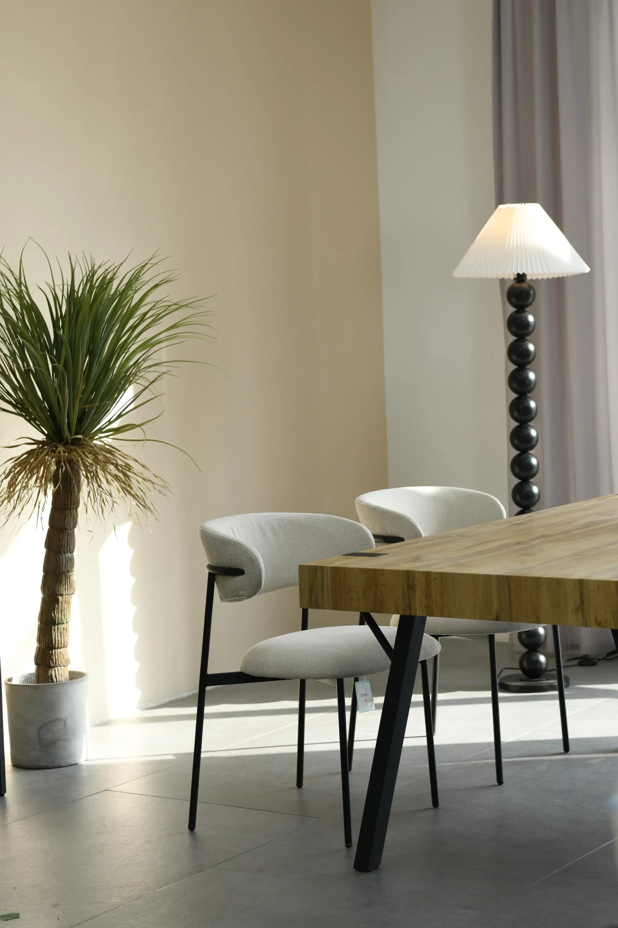 Marisa Linen Effect Natural Dining Chair
