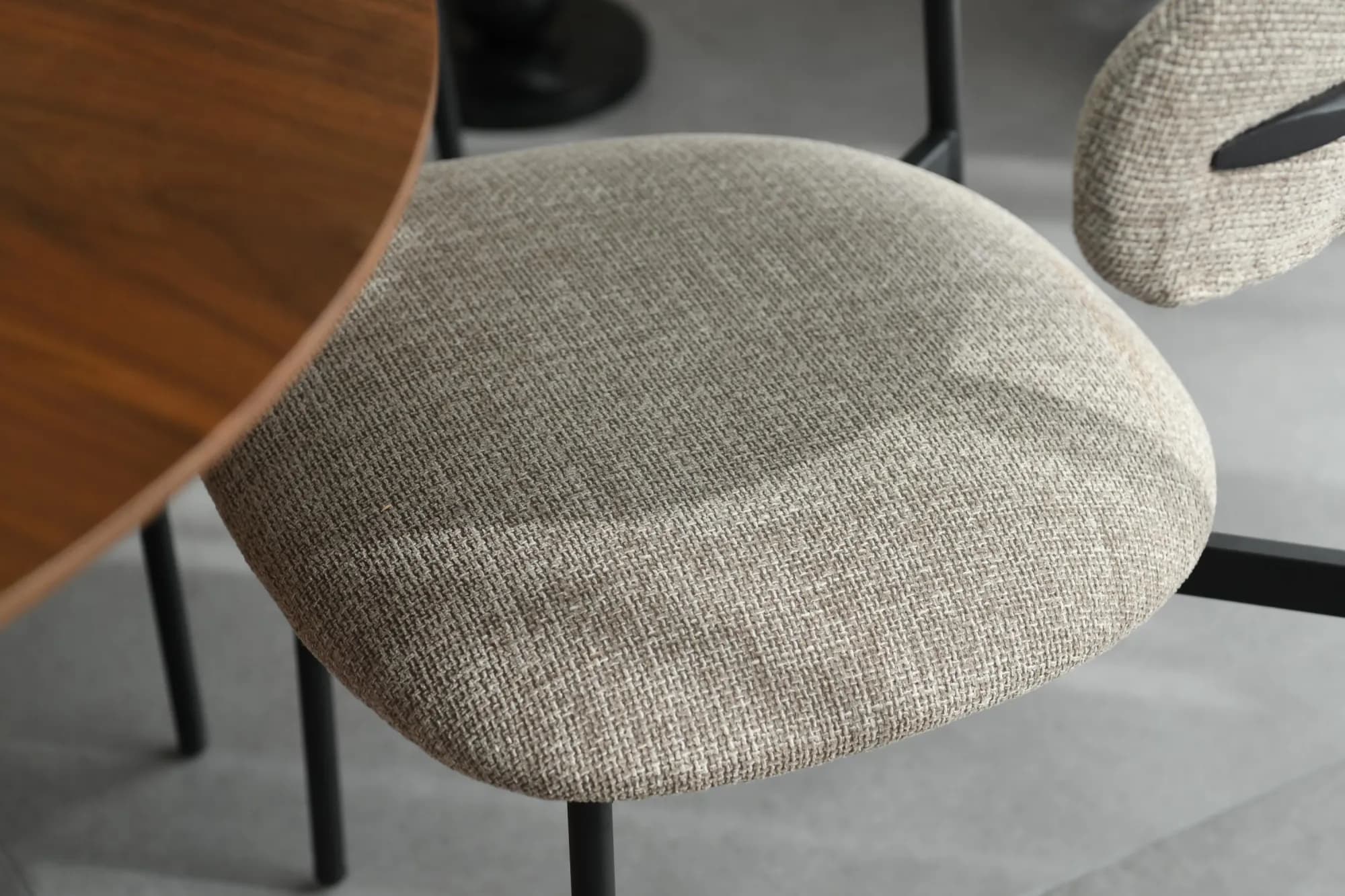 Marisa Tweed Oatmeal Dining Chair