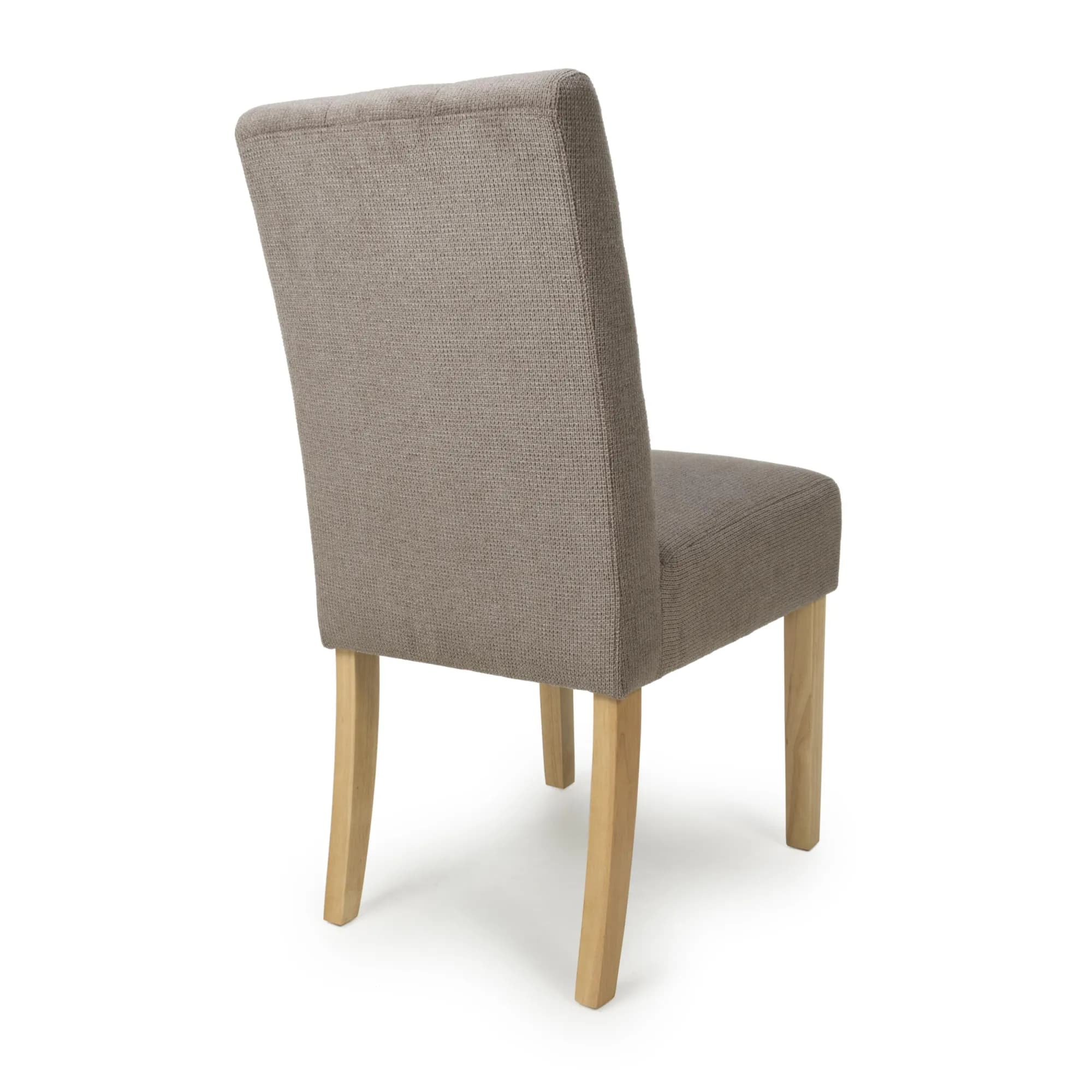 Moseley Flax Effect Light Brown Dining Chair in Natural Legs