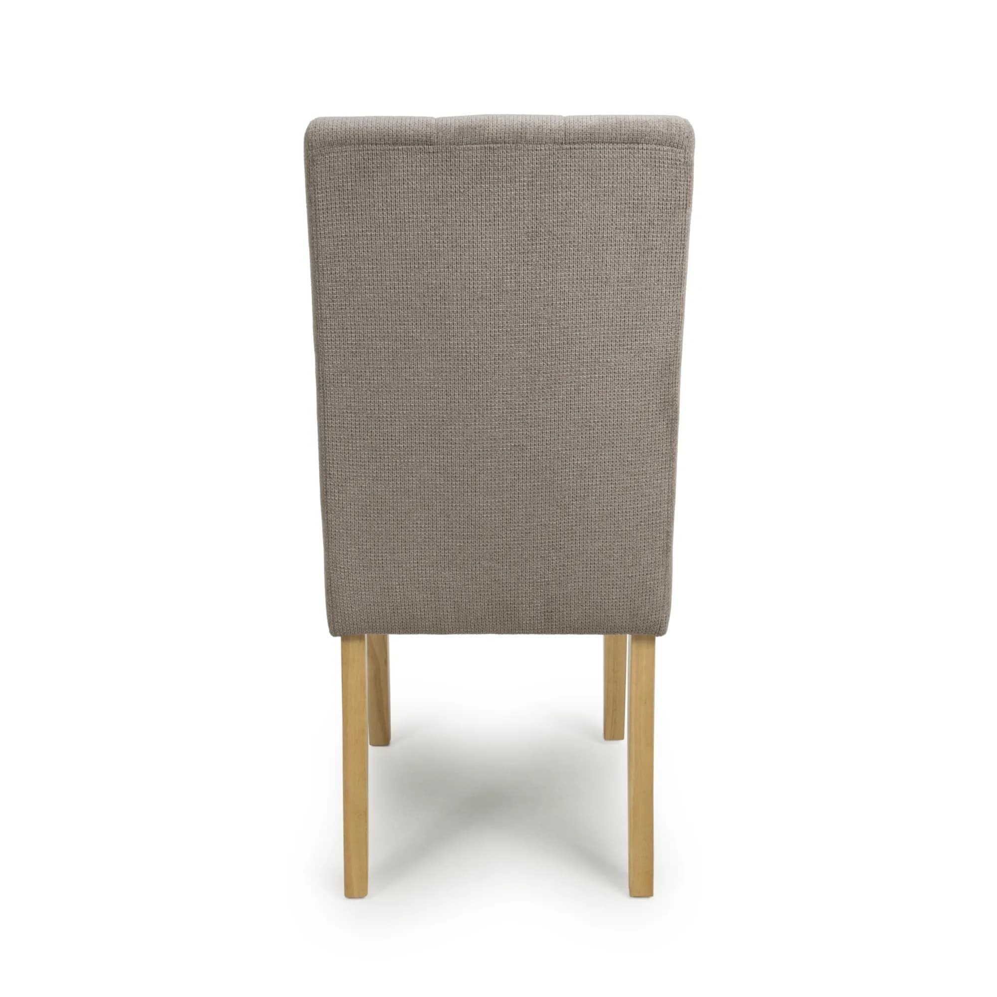 Moseley Flax Effect Light Brown Dining Chair in Natural Legs