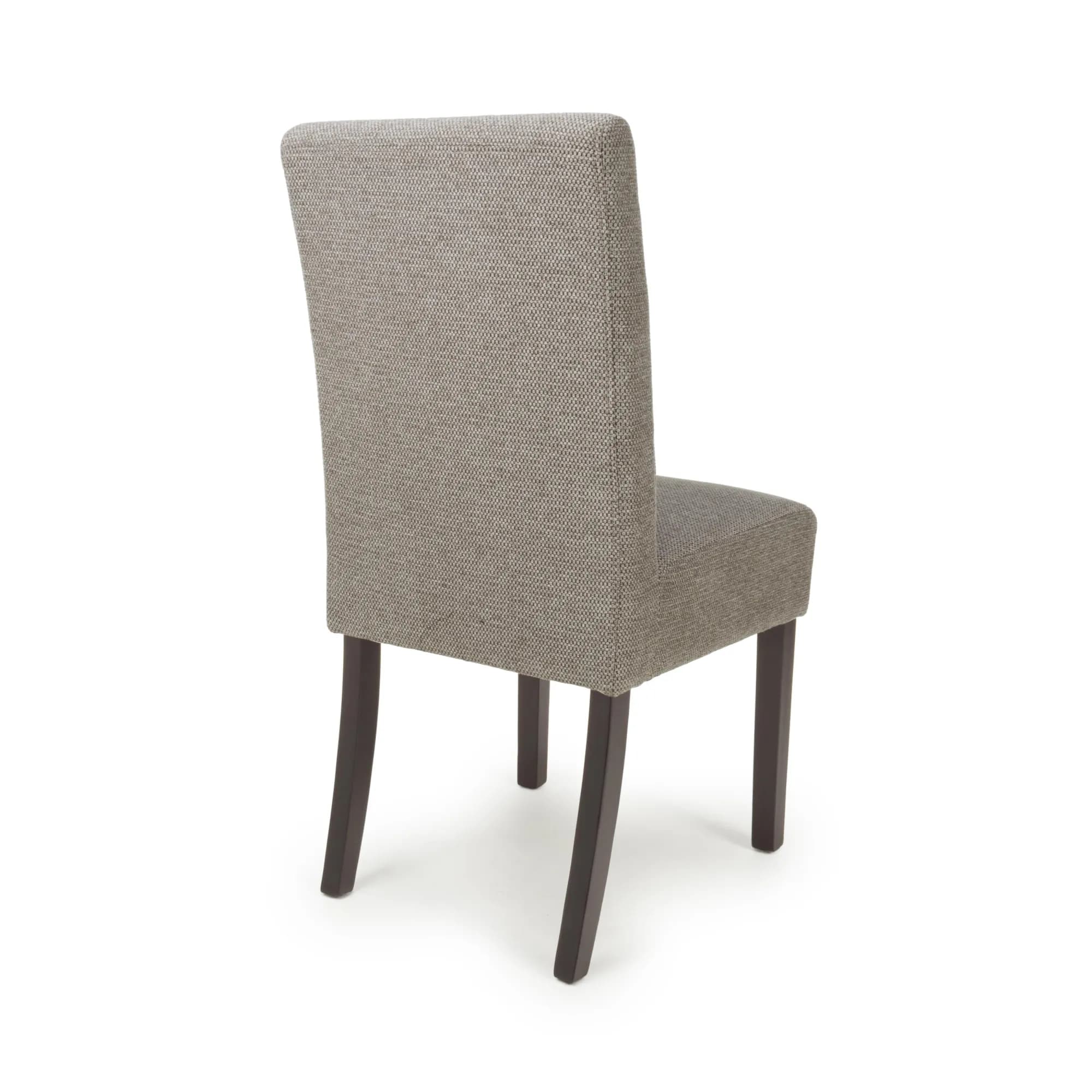 Moseley Weave Mocha Dining Chair in Walnut Legs