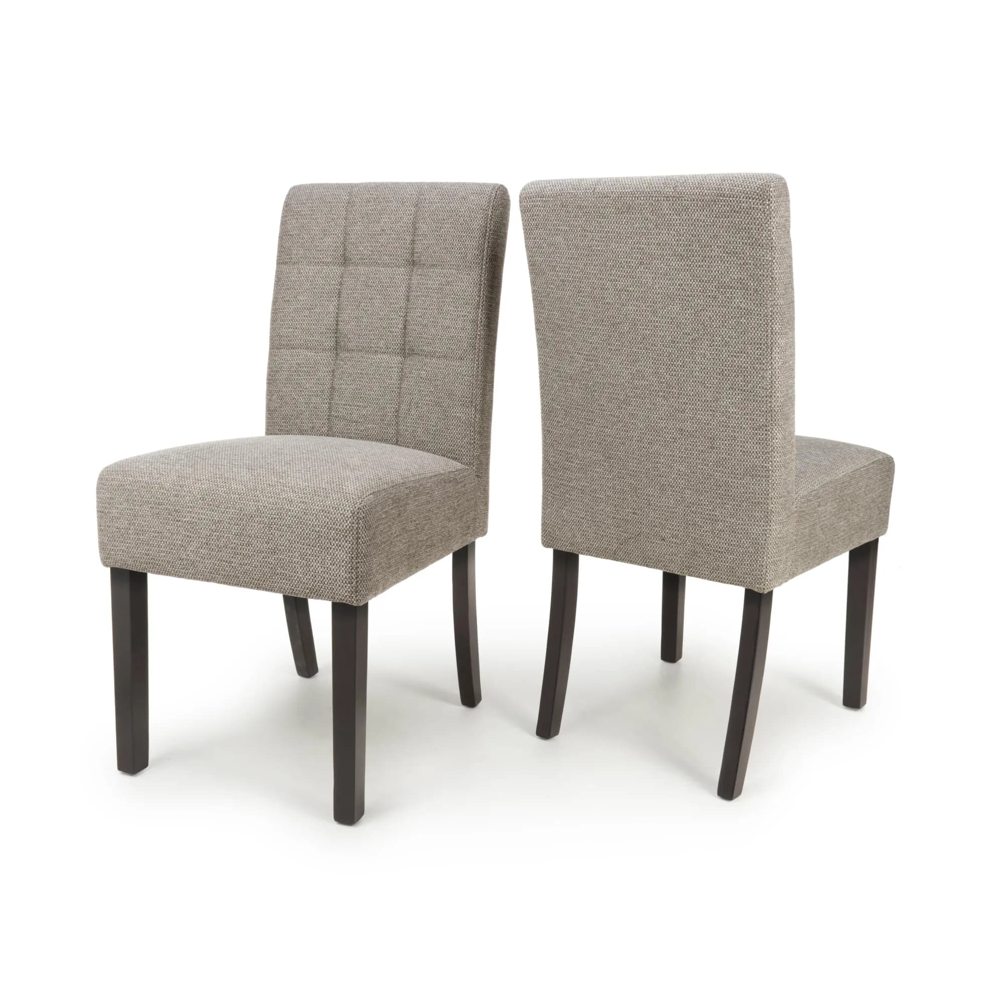 Moseley Weave Mocha Dining Chair in Walnut Legs