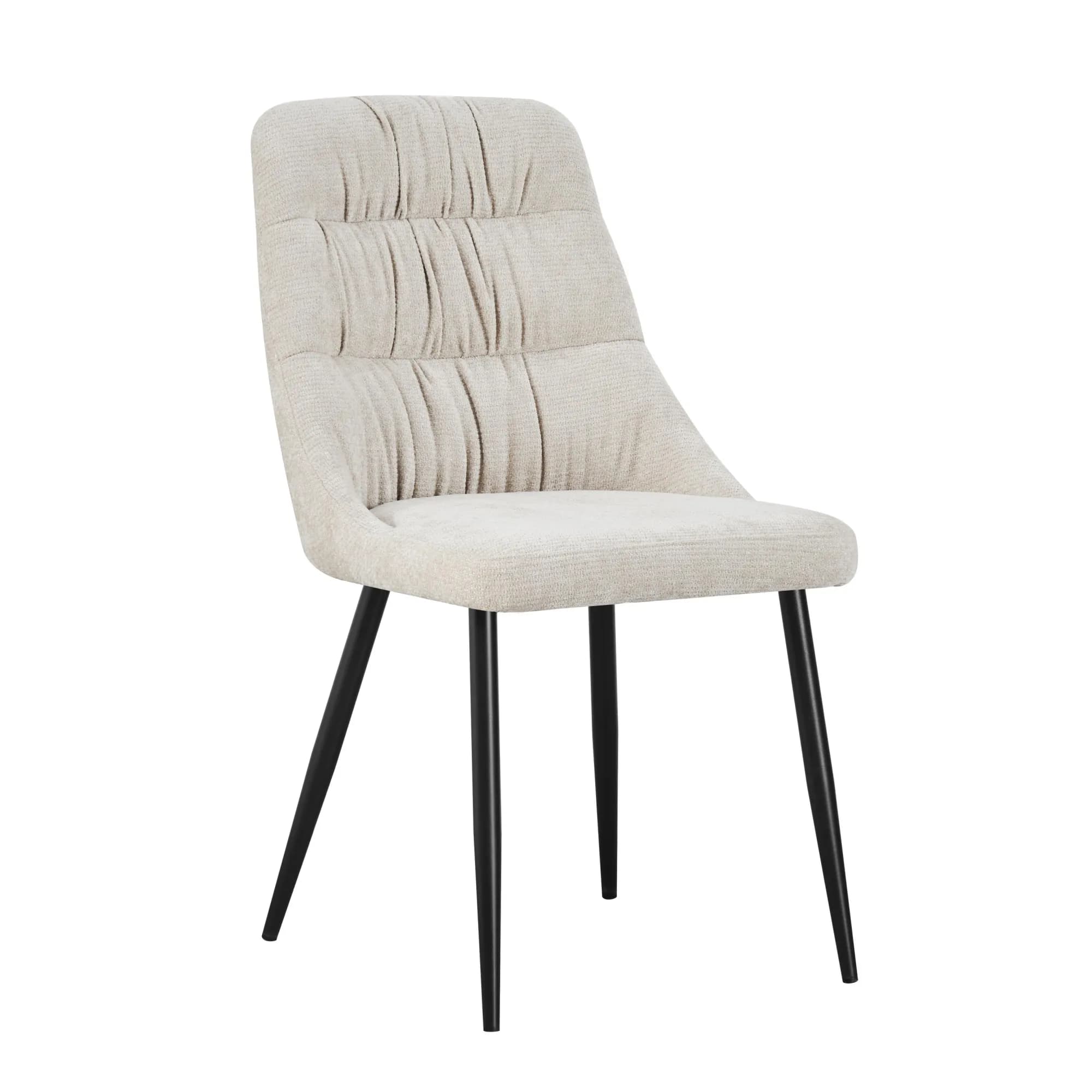 Rhodes Chenille Effect Natural Dining Chair