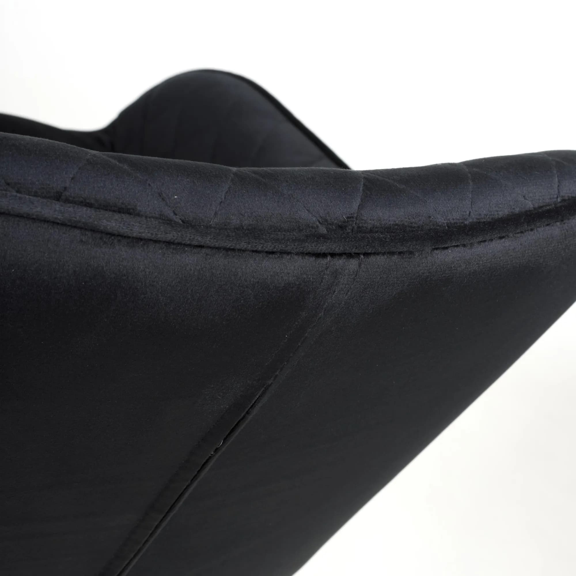 Savanna Brushed Velvet Black Bar Stool