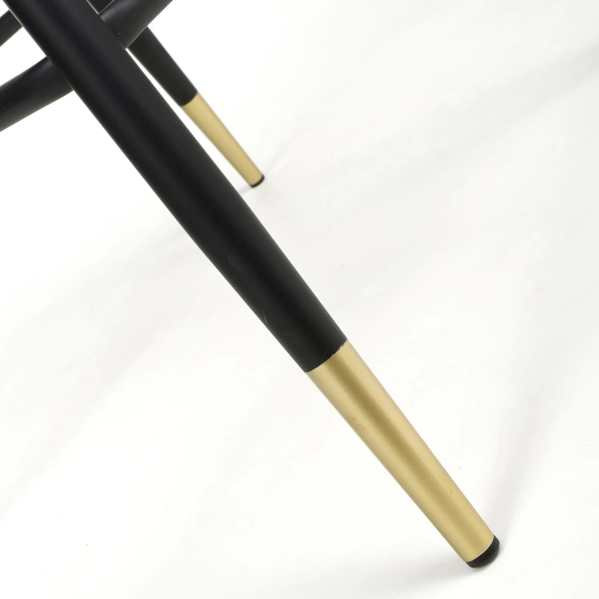 Savanna Brushed Velvet Black Bar Stool