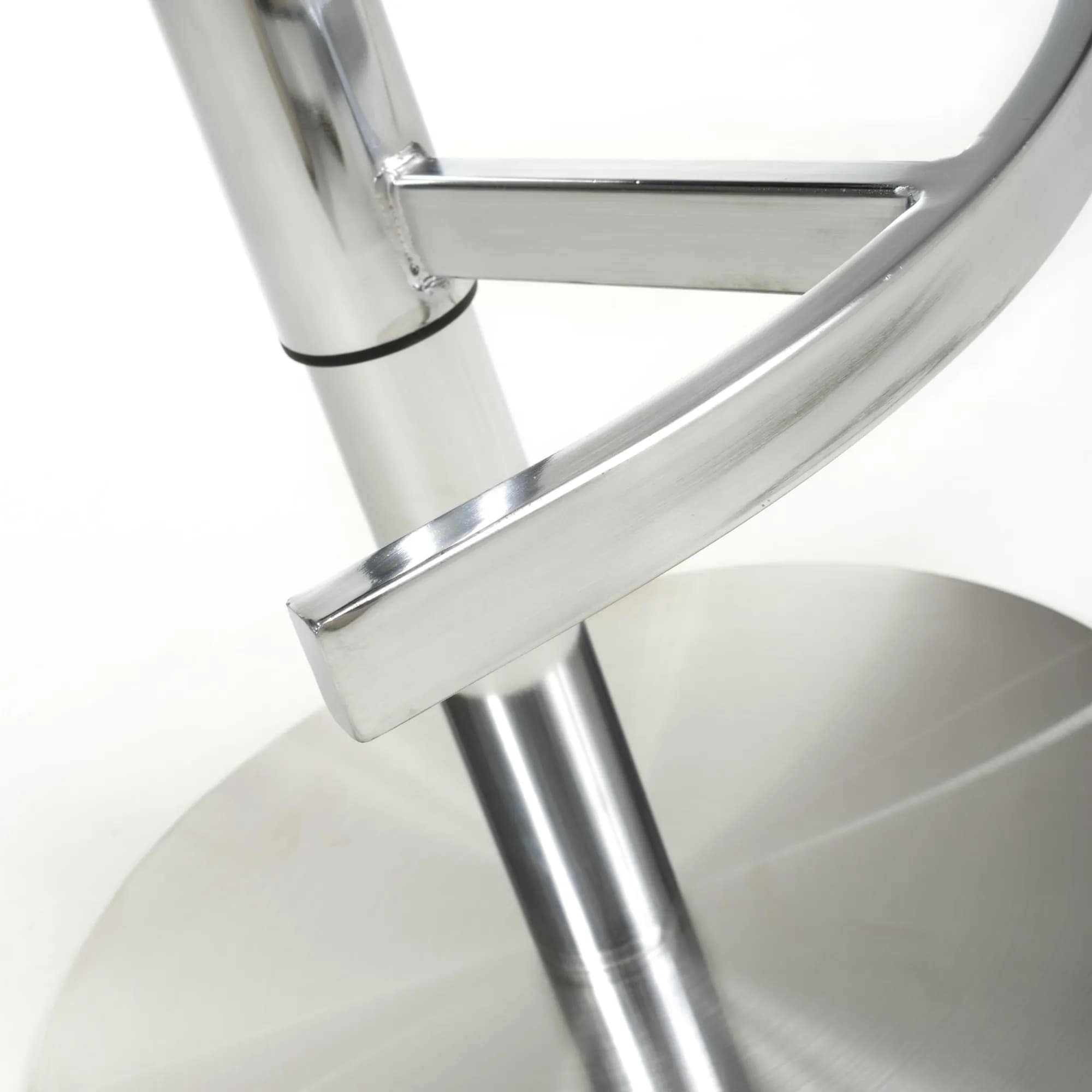 Sigma Brushed Velvet Mink Bar Stool