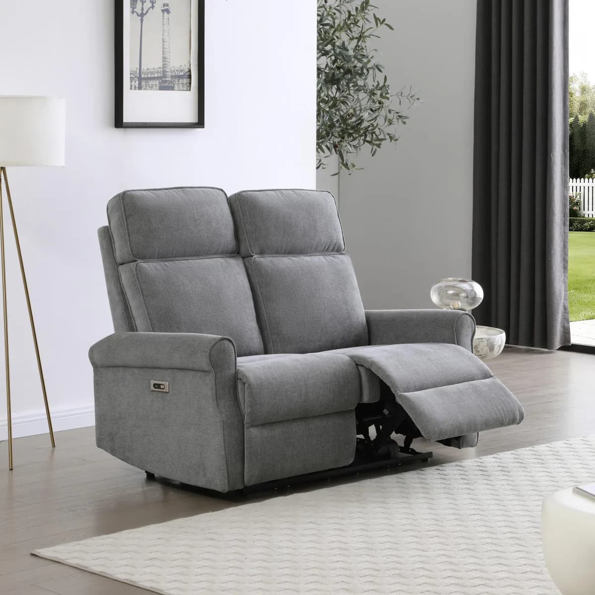 Tatton Grey 2 Seater Electric Recliner