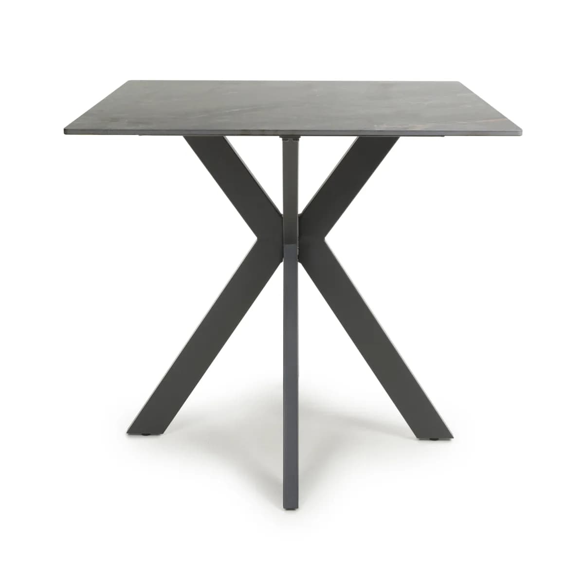 Tokyo Square 80cm Ceramic Grey Dining Table